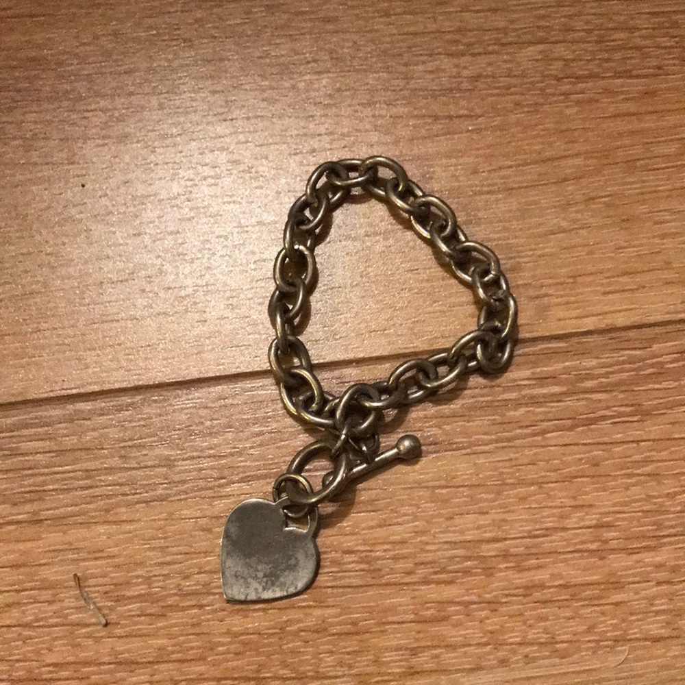 Silver heart bracelet